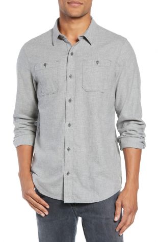 Travis Mathew - Travis Mathew Hefe Regular Fit Flannel Sport Shirt