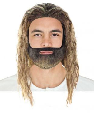 Adult Brown Curly Wave Wig Beard Set for Cosplay Justice League Aquaman HM 503A  | eBay