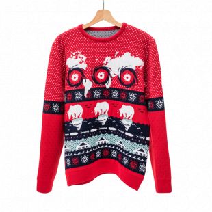 SILING PINKER Pull de Noël en tricot pour enfant garçon Père Noël