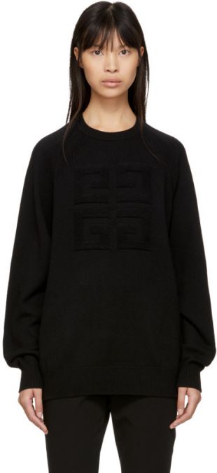 Pull en cachemire noir 4G