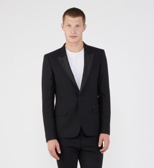 Veste de smoking en laine skinny fit