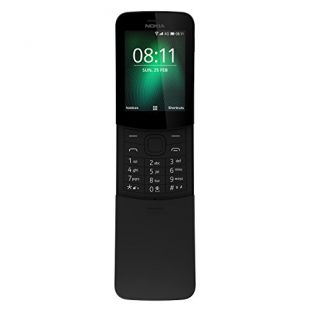 Nokia 8110 4G (2018) Dual-SIM 4GB TA-1048 (GSM Only, No CDMA) Factory Unlocked 4G Smartphone (Black) - International Version
