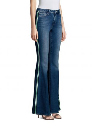 L'Agence Solana High-Rise Side Stripe Flared Jeans