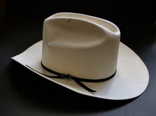 Taille X Stetson paille Chapeau véritable Shantung éleveur 10 7 1/8 vintage avec boîte d’origine