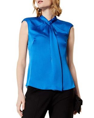 karen millen cap sleeve top