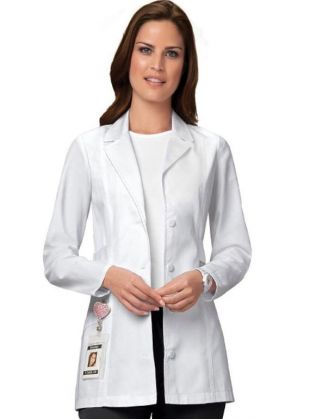 Manteau court en laboratoire pour femmes blanc 30 pouces médecins veste personnalisé blouse médecin laboratoire manteau monogramme blouse infirmière manteau laboratoire manteau femme