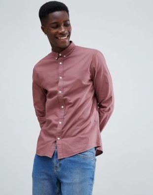 Kiomi   Chemise Oxford   Rose at asos.com
