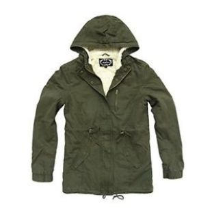 Women's Military Army Hooded Sherpa Lining Drawstring Parka Jacket Coat Large | eBay