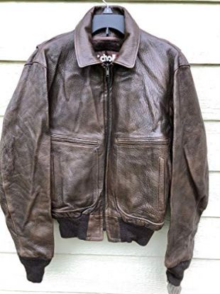 Vintage Schott NYC Genuine Lambskin Leather Flight Jacket - Size 38 MADE IN USA