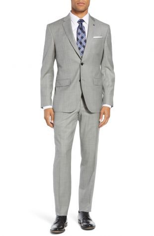 Ted Baker London Jay Trim Fit Solid Wool Suit | Nordstrom