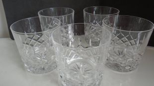 Coupe de verres à whisky en verre lot de 5