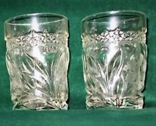 Deux whisky Tumbler verre cristal ancien mode gobelet en verre coupe verre Marguerite Barware collection verre livraison gratuite