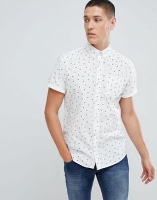 Jack & Jones chemise manches courtes à imprimé petites fleurs