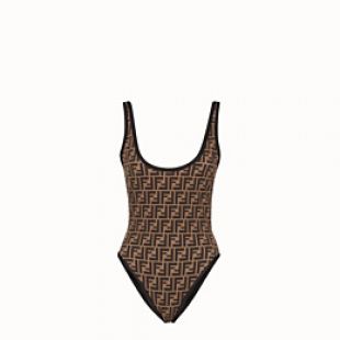 Fendi - Maillot de bain en lycra noir Fendi