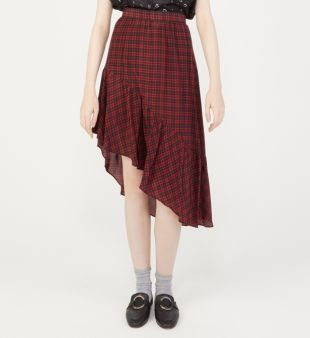 Jupe à print tartan