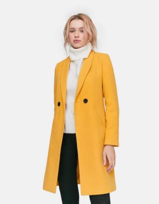 Stradivarius - Manteau laine basic