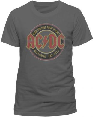 Live Nation - T-shirt Homme Ac/Dc - Australia Est 1973 - Gris (Charcoal) - XX-Large