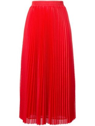 Jupe Vintage Valentino Miss V Italie - Taille 44 (38/36), Bleu Et Blanc, Occasion Top