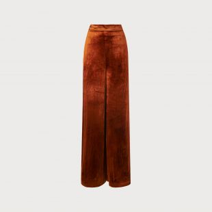 L.K.Bennett, London Noemi Rust Velvet Pants