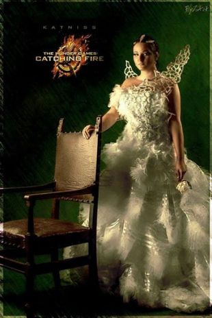 catching fire katniss wedding dress