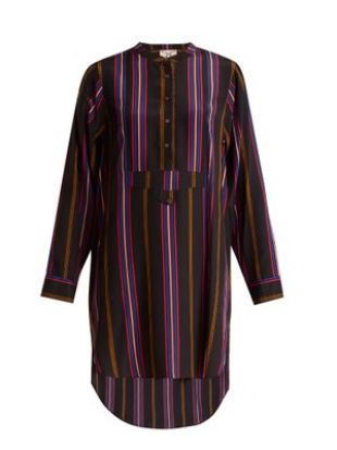 Thalie stripe print silk shirtdress | Figue | MATCHESFASHION.COM US