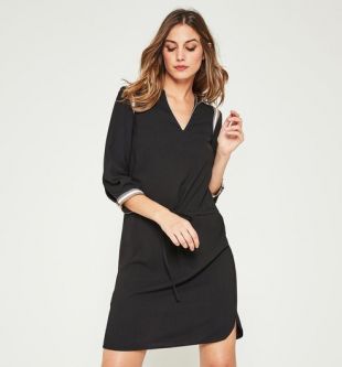 Robe courte Femme   Noir