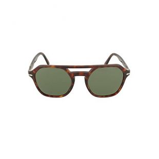 Persol PO3206S Sunglasses 24/31-54 - Havana Frame, Green PO3206S-24-31-54