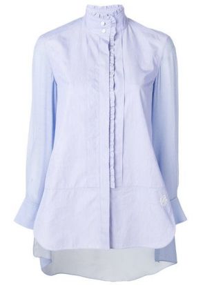 Chemise à Ourlet Volanté