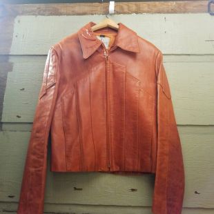 Veste SZ 42 en cuir vintages beige Wilsons
