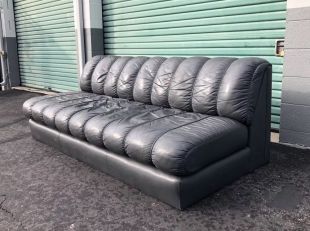 Vintage Mid Century Modern De Sede DS 600 Style Leather Sofa Couch, Danish  | eBay
