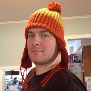 Bonnet Enfant En Laine Grenouille/dinosaure - Design Amusant Et Chaud - Taille Ajustable - Couleur Orange - Pour Bébé Et Enfant - Hiver, Froid, Jeux De Neige - 3