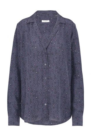 Equipment Adalyn Mini Print Shirt In Blue Mood