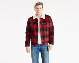 Levi's - Levi's Plaid Sherpa Trucker Jacket