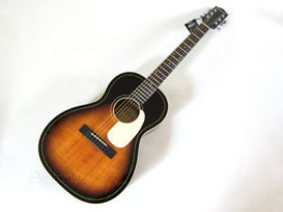 NEW SILVERTONE PARLOR TRAVEL ACOUSTIC GUITAR SOLID SPRUCE TOP VINTAGE SUNBURST