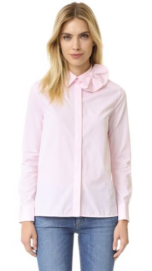 chemise avec nœud sur le côté
