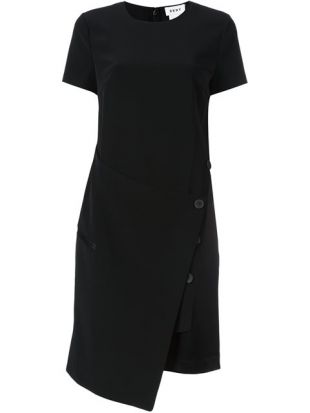 robe asymétrique noire