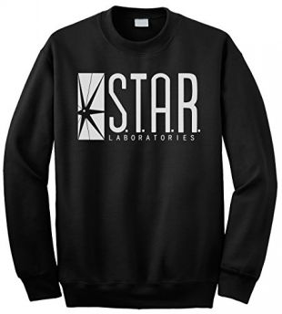 Buzz Shirts BSW206 Sweat-shirt pour homme Inscription "Star Laboratories" -  Noir -  Medium