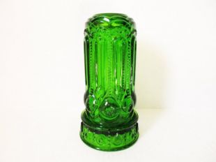 Lune et les étoiles, LE Smith, thé courtiser bougie lampe, T courtiser bougie, lampe fée haut, verre vert, lune et étoiles bougie titulaire