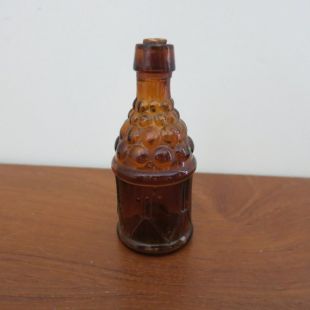 Mini bouteille en verre avec bouchon verre marron Vintage 3 » Taiwan