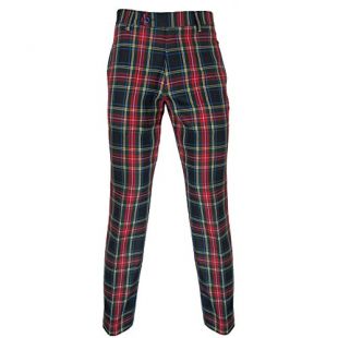 Murray - Pantalon de Golf - Entrejambe 79 cm (31 ») - Tartan Stewart Noir/Rouge - US36