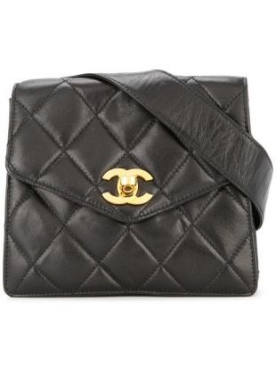 Chanel Vintage Diamond Quilted Belt Bag