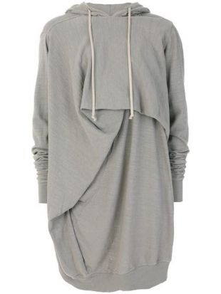 Rick owens drkshdw draped jersey hoodie new arrivals