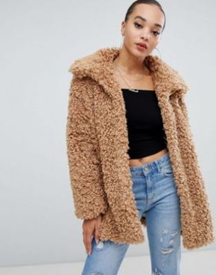 Boohoo Manteau en fausse fourrure