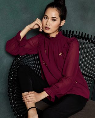 ted baker maroon top