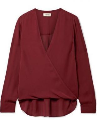 L'Agence Kyla Draped Blouse