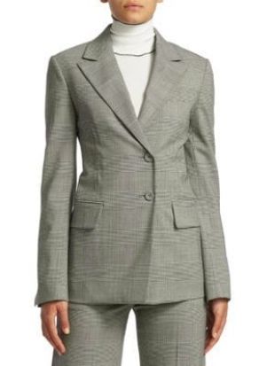 Proenza Schouler Single-Breasted Glen Check Blazer