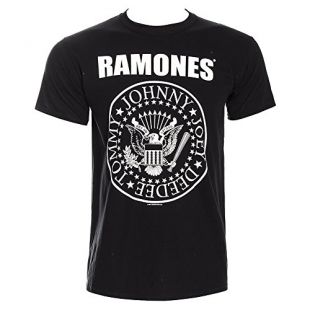 Impact Men's Ramones Presidential Seal T-Shirt, Black, Medium