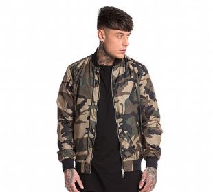 Intricate Camo For Men Bomber Jacket