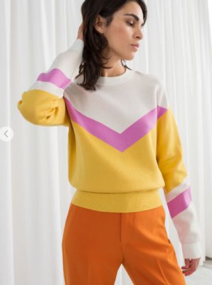 Chevron Stripe Pullover