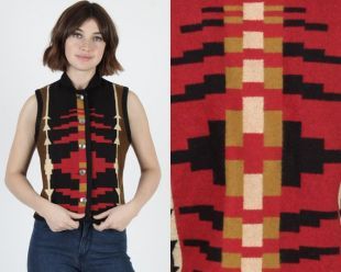Gilet Vintage Afghan Hazara 1920 – Gilet Turc Ottoman Ethnique Taille Unique